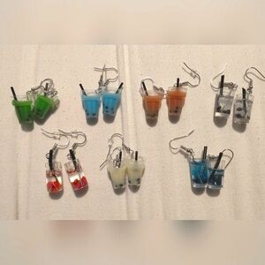 Boba Bubble Tea Earrings!